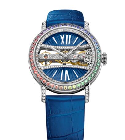 Review Copy Corum Golden Bridge 39 White Gold Diamonds Watch B113/03852 - 113.001.69/0F03 BD91G